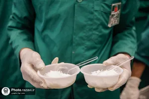 توزیع 40 هزار فالوده در چایخانه حضرت