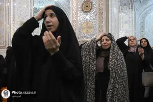 عزاداری بانوان عرب زبان در حرم مطهر رضوی
