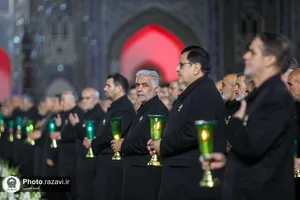 آیین خطبه&zwnj;خوانی شب شهادت امام رضا (ع) در حرم مطهر رضوی