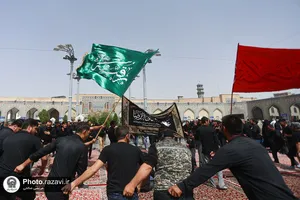 عزاداری روز شهادت امام رضا علیه&zwnj;السلام در حرم مطهر رضوی-2