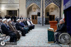 دیدار جمعی از آزادگان هشت سال دفاع مقدس با تولیت آستان قدس رضوی 