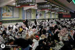 ضیافت افطاری 2000 دانش آموزان دختر مشهدی