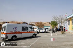 اردوی پزشکی بیمارستان رضوی در روستای هندل آباد