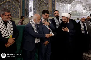 گرامیداشت سید مقاومت در حرم مطهر رضوی