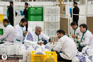 سفره باشکوه کریم اهل بیت علیهم&zwnj;السلام در حرم مطهر رضوی
