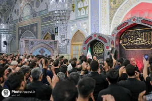 مراسم عزاداری شهادت امام سجاد علیه السلام در حرم مطهر رضوی