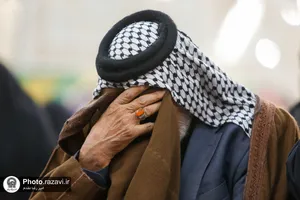مراسم عزاداری زائرین غیر ایرانی به مناسبت شهادت امام کاظم علیه السلام