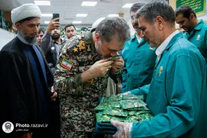 تشرف فرمانده نیروی پدافند هوایی ارتش جمهوری اسلامی ایران به حرم مطهر رضوی
