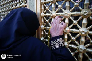 تشرف کاروان زیارتی معین الضعفا به حرم مطهر رضوی