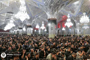 مراسم عزاداری شهادت امام سجاد علیه السلام در حرم مطهر رضوی