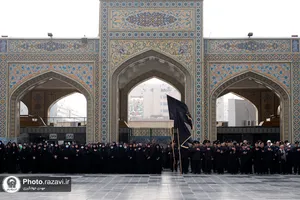 مراسم عزاداری روز وفات حضرت معصومه(س) در حرم مطهر رضوی