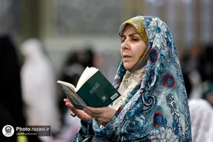قرائت دعای عرفه در حرم مطهر رضوی-1