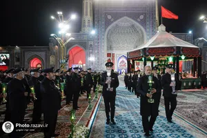 آئین خطبه&zwnj;خوانی شب عاشورا در حرم مطهر رضوی-1