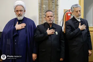 عزاداری روز شهادت امام صادق علیه&zwnj;السلام در حرم مطهر رضوی