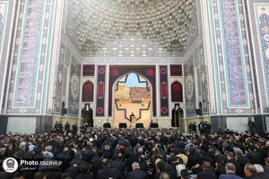 اجتماع عزاداران نبوی در حرم مطهر رضوی