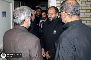 بازدید مدیر عالی حرم مطهر رضوی از موکب کفشداران در ملک&zwnj;آباد 