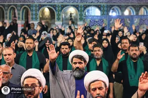عزاداری سنتی شب نهم محرم در &laquo;حسینیه حرم&raquo;