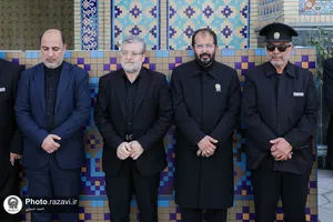 تشییع پیکر پاکبان مشهدی در حرم مطهر رضوی