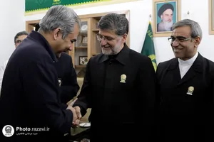 تشرف وزير کشور جمهوری اسلامی پاكستان به حرم مطهر رضوی