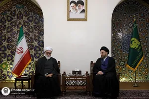دیدار عمار حکیم با تولیت آستان قدس رضوی