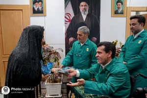 بازدید خانواده شهدا از نسیم رضوان