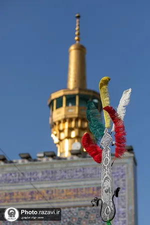 آیین تعویض پوش ضریح منور رضوی در آستانه ماه محرم