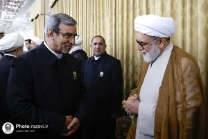 مراسم جشن عید ولادت پیامبر اکرم صلی&zwnj;الله&zwnj;و&zwnj;علیه&zwnj;وآله در تالار ولایت حرم مطهر رضوی 