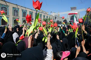عزاداری هیئت کودکان در حرم مطهر رضوی
