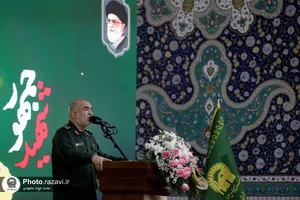 مراسم چهلم شهدای خدمت در حرم مطهر رضوی
