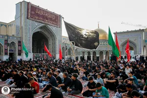 مراسم عزاداری هیئت ابناءالرضا(ع) در حرم مطهر رضوی