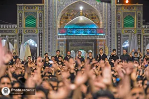 حال و هوای حرم مطهر رضوی در شب شهادت امام رضا(علیه&zwnj;السلام)