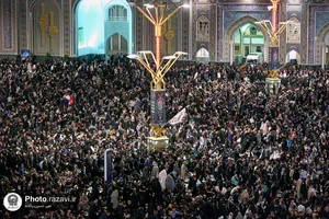 آیین خطبه خوانی شب شهادت امام رضا علیه السلام در حرم مطهر رضوی -1