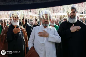 عزاداری عاشورای حسینی در حرم مطهر رضوی