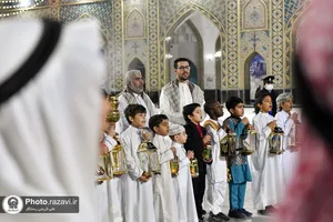 استقبال از ماه مبارک رمضان در حرم مطهر رضوی
