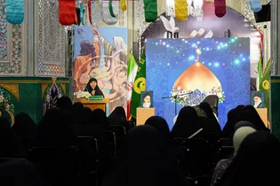 جشن زائران عرب زبان در حرم مطهر رضوی