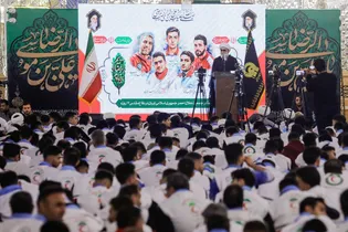 حرم مطهر رضوی میزبان گردهمایی ۳ هزار داوطلب هلال‌احمر شد