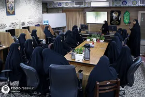  بازدید خواهران خدمه حرم مطهر رضوی از بخش&zwnj;های مختلف حرم امام رضا علیه&zwnj;السلام 