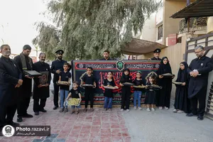 تجلیل از مواکب اربعین حسینی توسط خدام حرم مطهر رضوی