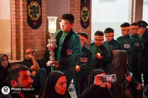 مراسم شام غریبان در حسینیه کودک حرم مطهر رضوی