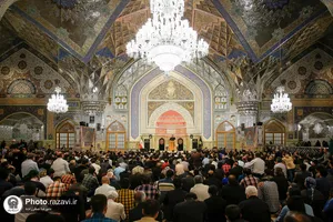 مراسم عزاداری شب شهادت امام صادق(علیه&zwnj;السلام) در حرم مطهر رضوی