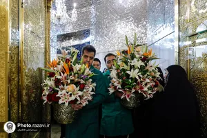 حال و هوای حرم مطهر رضوی در روز میلاد جوادالائمه علیه&zwnj;السلام
