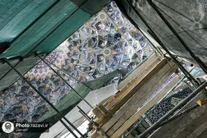 طراحی، ساخت و نصب مقرنس باب الهادی (علیه السلام)