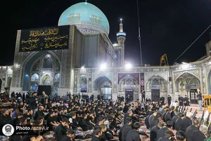 عزاداری هیئت&zwnj; رزمندگان ثارالله همدان در حسینیه حرم