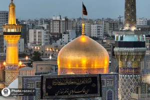 شکوه عزای حسینی در حرم مطهر رضوی