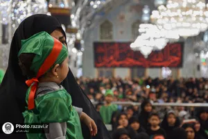 مراسم شیرخوارگان حسینی در حرم مطهر رضوی