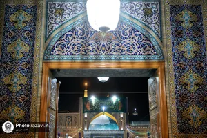 حال و هوای حرم مطهر رضوی در شب ولادت حضرت زهرا سلام الله علیها
