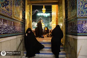 حرم مطهر رضوی در شب میلاد امام هادی علیه&zwnj;السلام