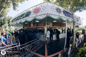 حضور خادمیاران هرمزگانی در چایخانه حضرت