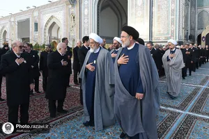 خطبه&zwnj;خوانی خادمان رضوی به یاد درگذشتگان حادثه بندرعباس