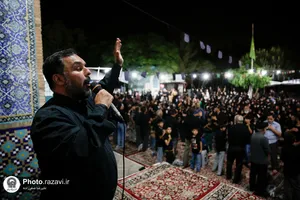 عزاداری شب عاشورای حسینی در آرامگاه خواجه&zwnj;ربیع